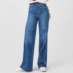 Spanx Seamed Front, Wide Leg Jeans